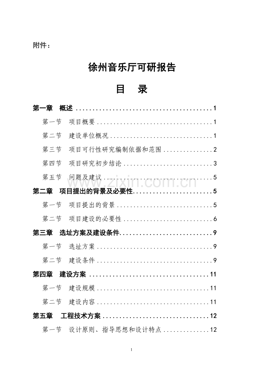 音乐厅可研报告.doc_第1页