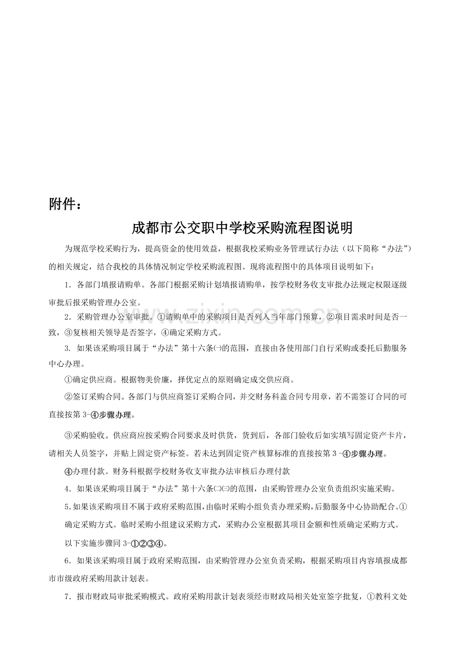 成都市公交职中学校采购流程图说明.doc_第1页