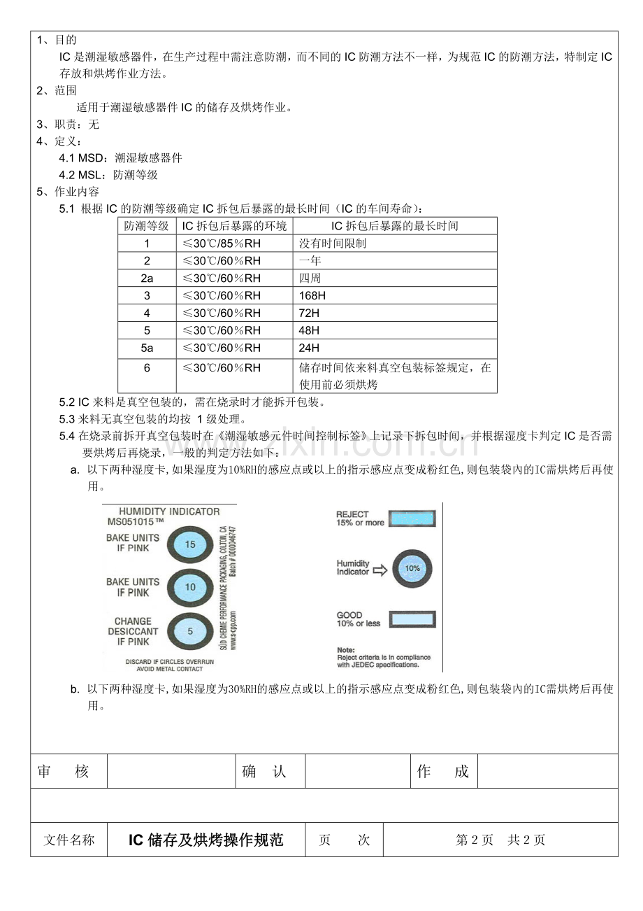 WI-PM-025B-IC储存及烘烤管理作业指导书.doc_第2页