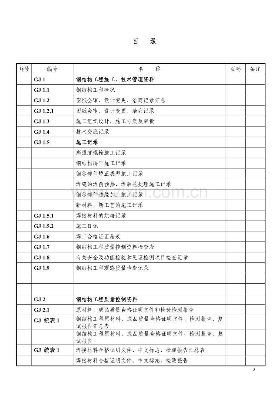 钢结构竣工资料范本模板.doc_第3页