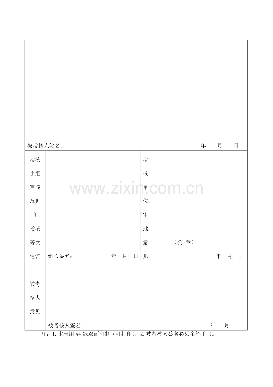 其他人员绩效考核登记表..doc_第2页