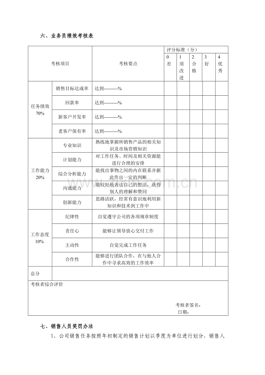 销售人员考核方案.doc_第2页