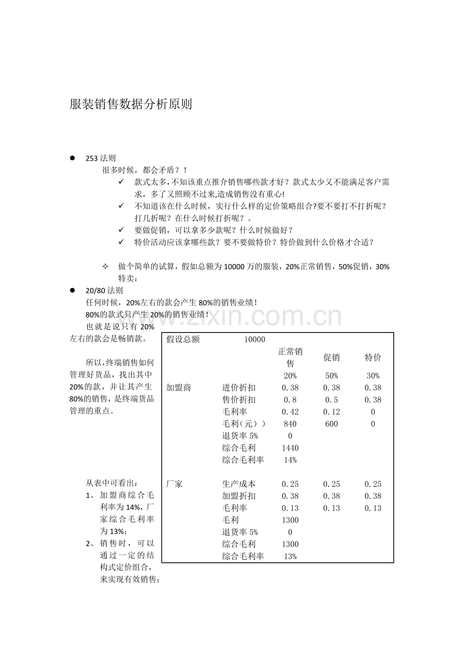 服装销售数据分析与管理.doc_第1页