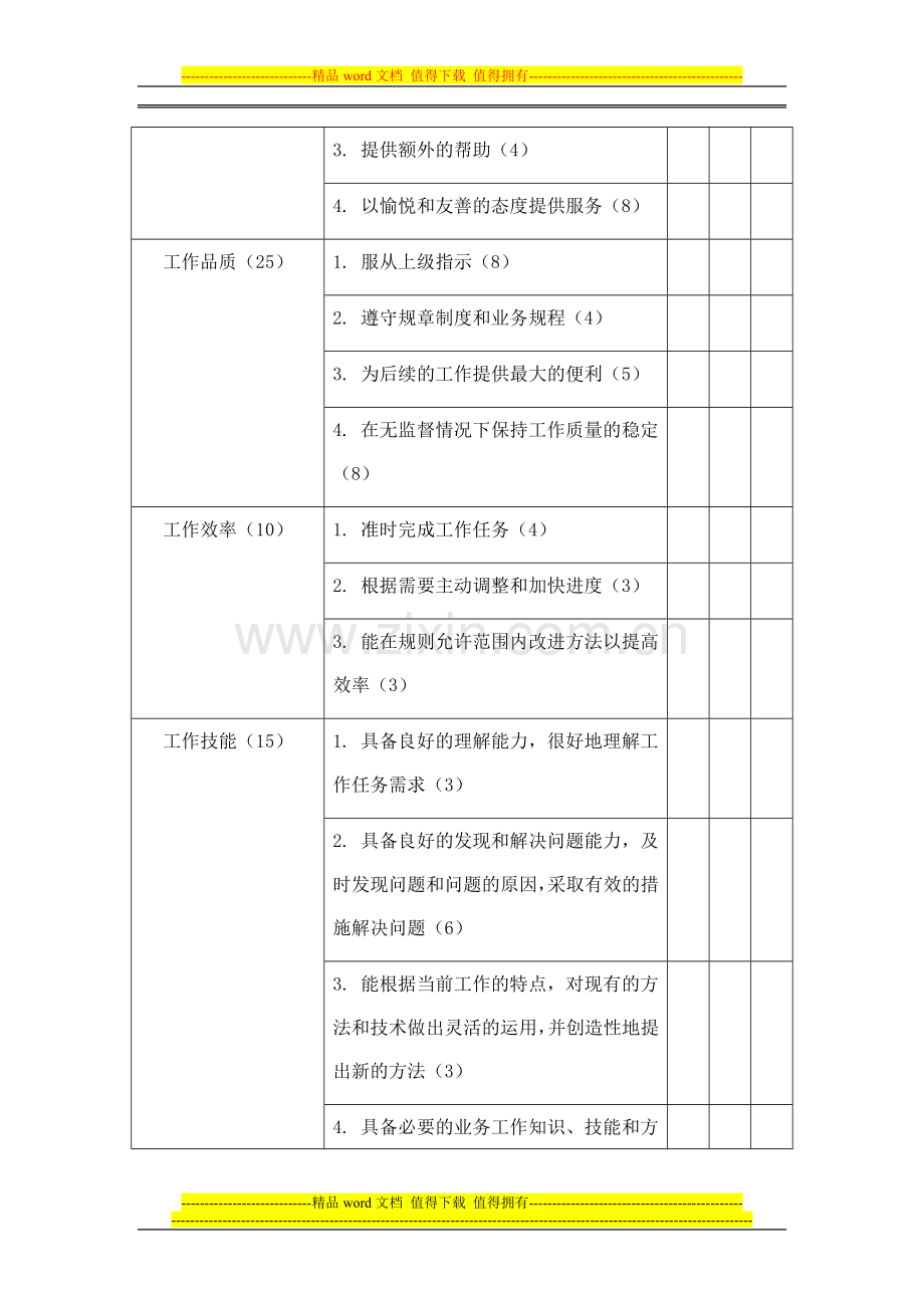 公司员工绩效考核表09..doc_第2页