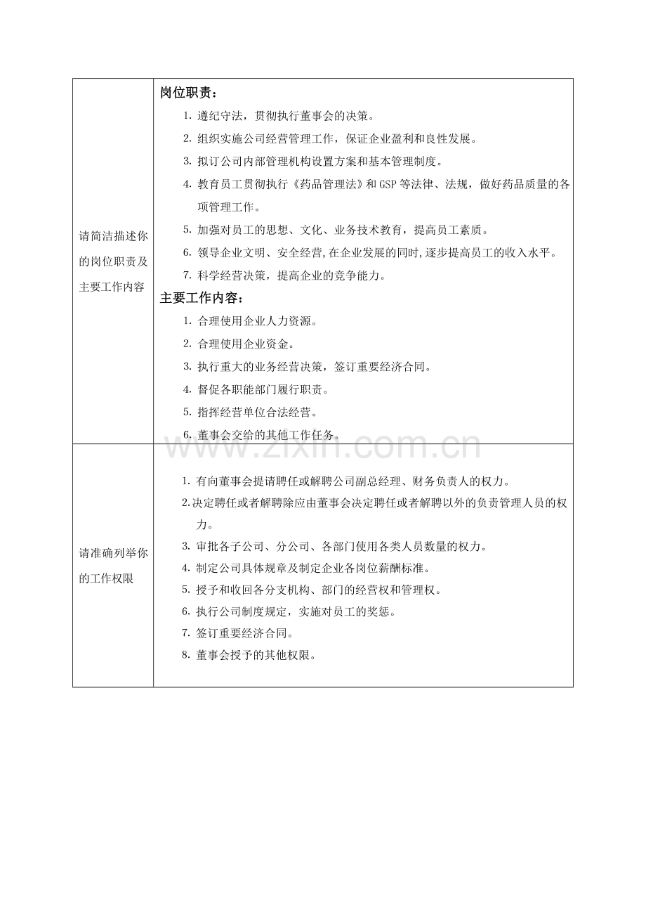 广东省药品医疗器械生产经营企业岗位分析表.doc_第2页