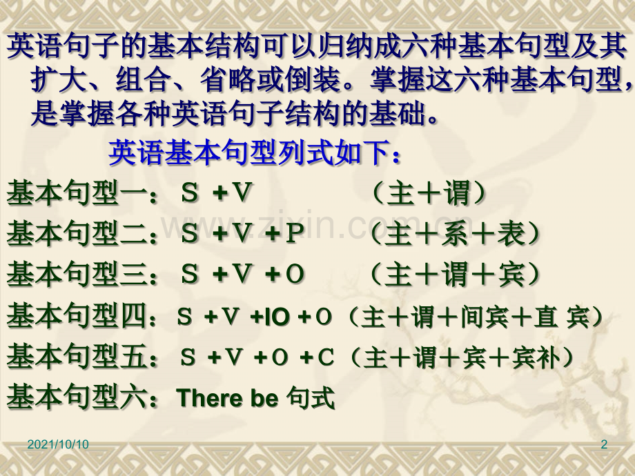 英语六大基本句型结构.ppt_第2页