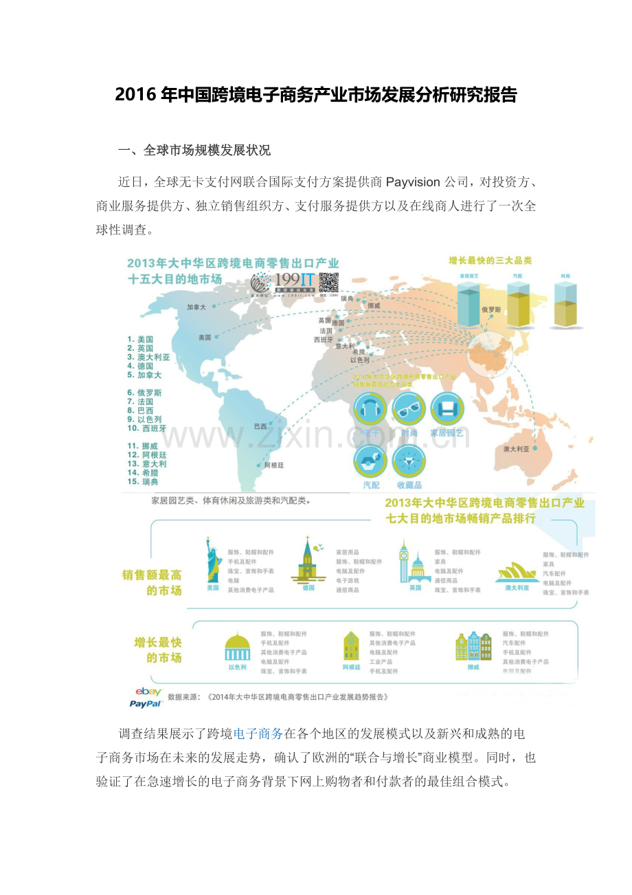 2016年中国跨境电子商务产业市场发展分析研究报告.doc_第1页