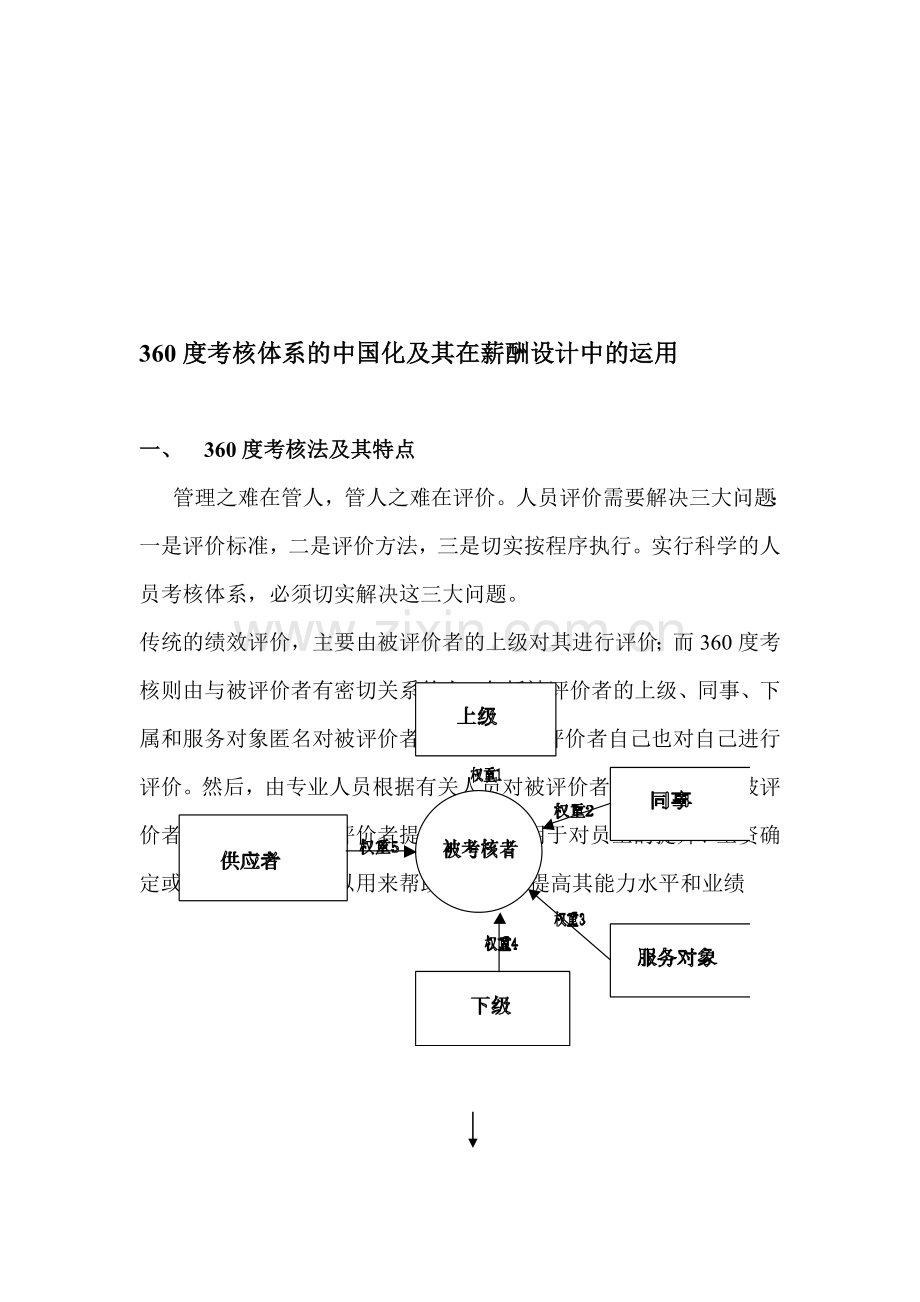 360度考核体系在薪酬设计中的运用.doc_第1页