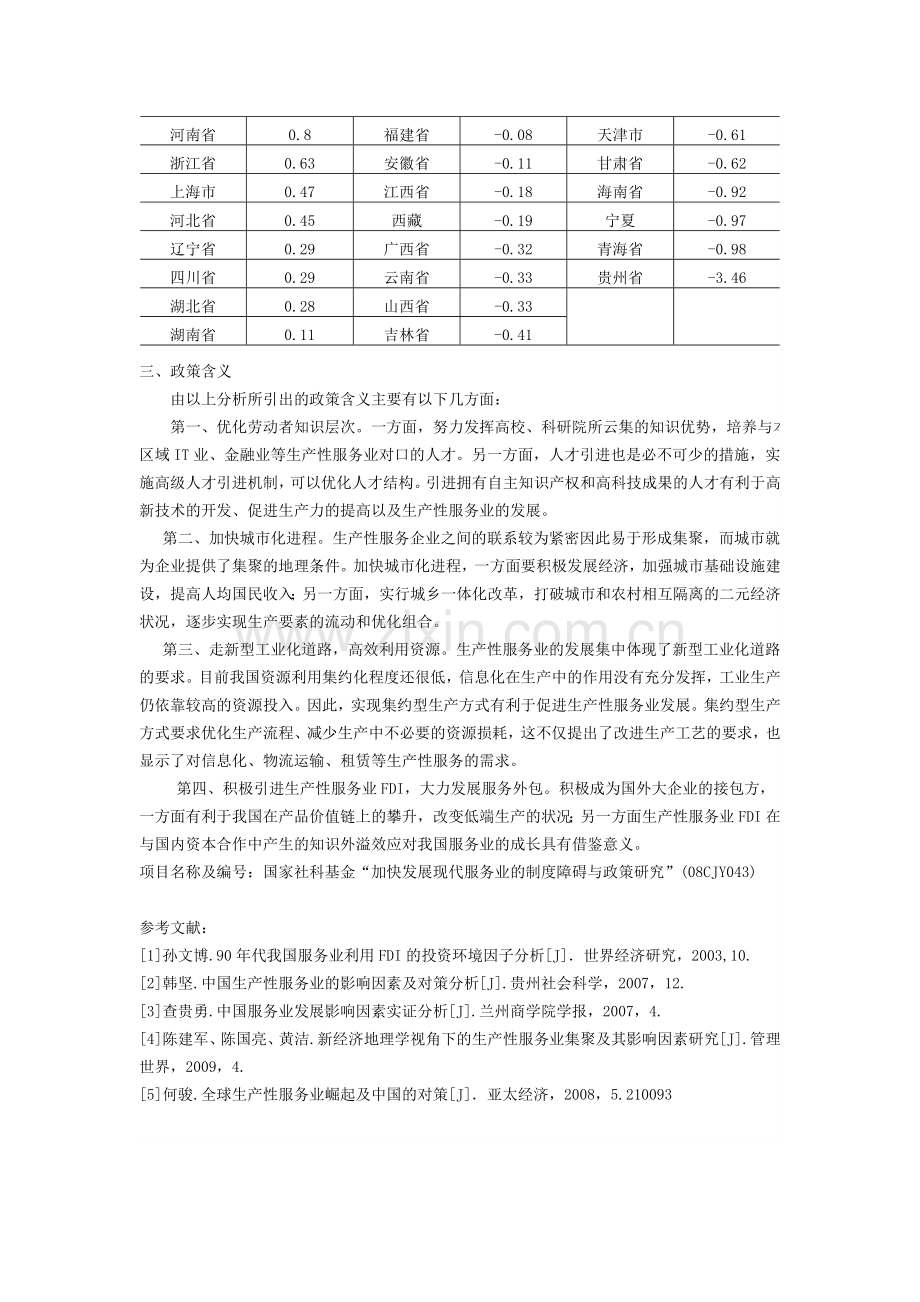 影响生产性服务业发展的因子分析.doc_第2页