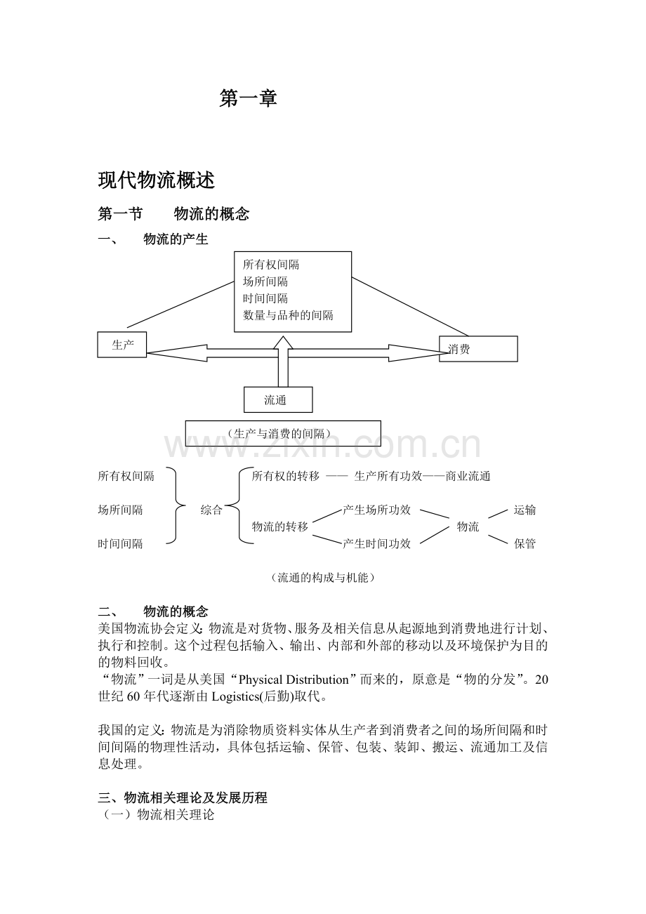 物流与供应链管理总结-安徽大学工商管理系.doc_第1页