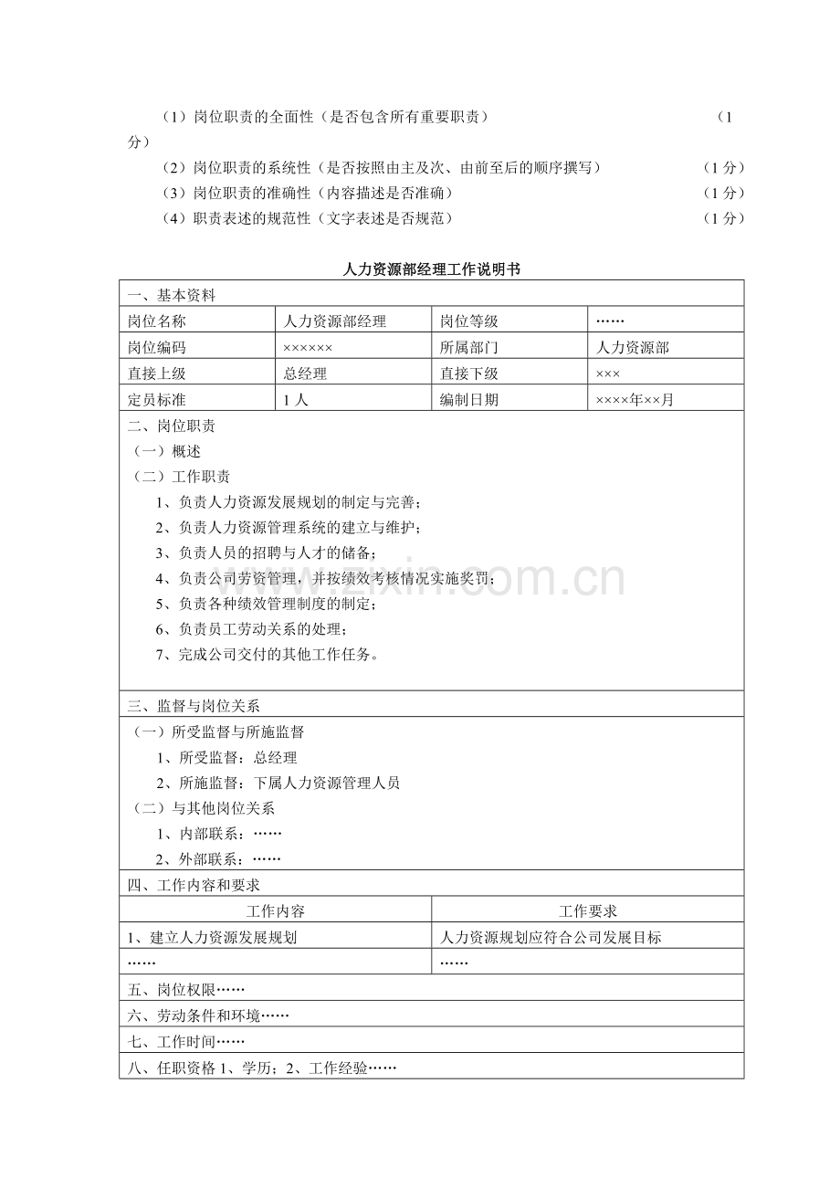 2010年11月21日企业人力资源管理师(三级)(专业能力)标准答案.doc_第3页