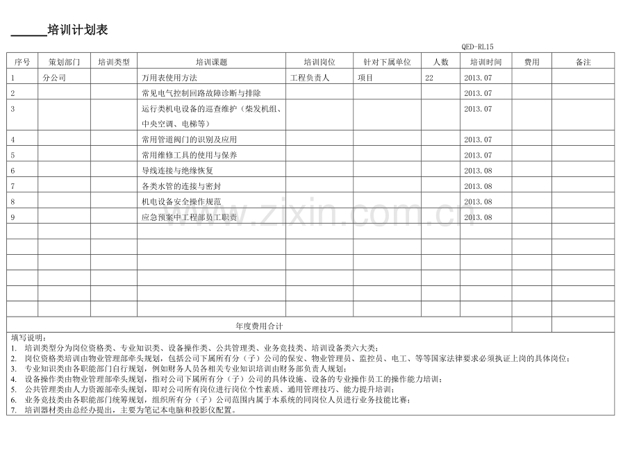 15年度培训计划表7.2.doc_第1页