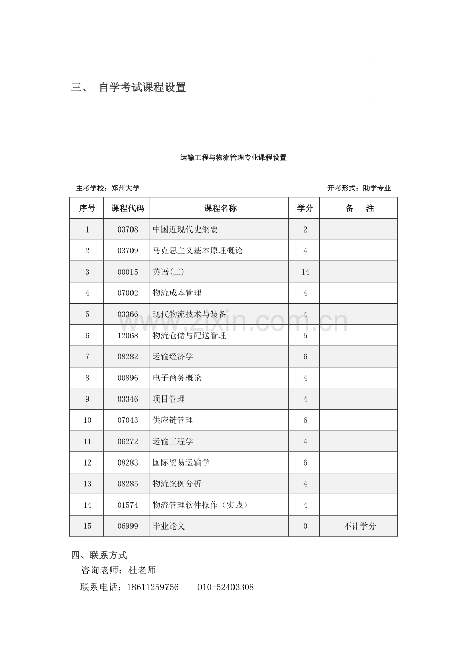 z运输工程与物流管理专业课程设置-半年完成自考不是梦.doc_第2页