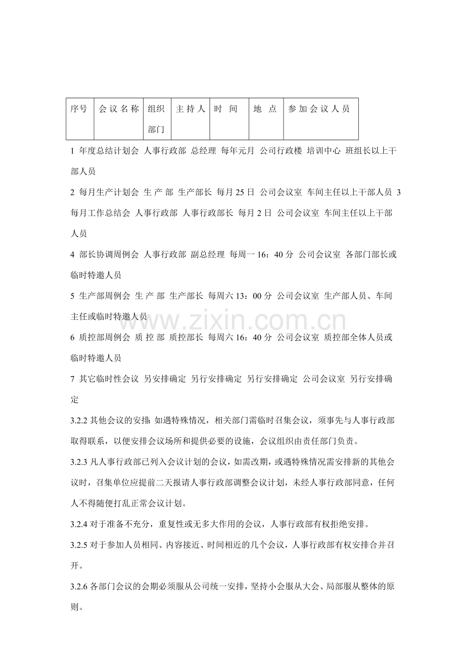 XXXX有限公司会议管理制度.doc_第2页