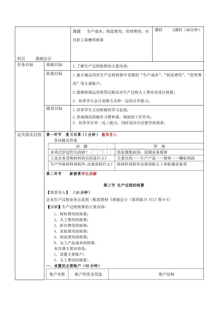 生产成本、制造费用、管理费用、应付职工薪酬等核算.doc_第1页