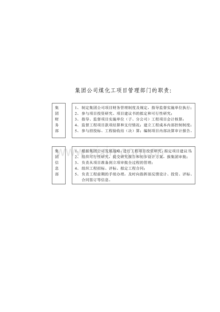 煤化工项目建设管理机构和职责.doc_第1页