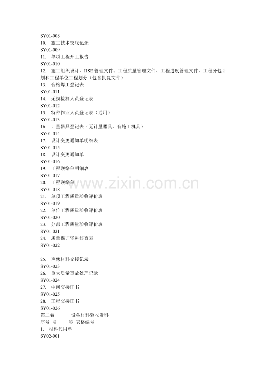 工程竣工资料需要哪些.doc_第2页