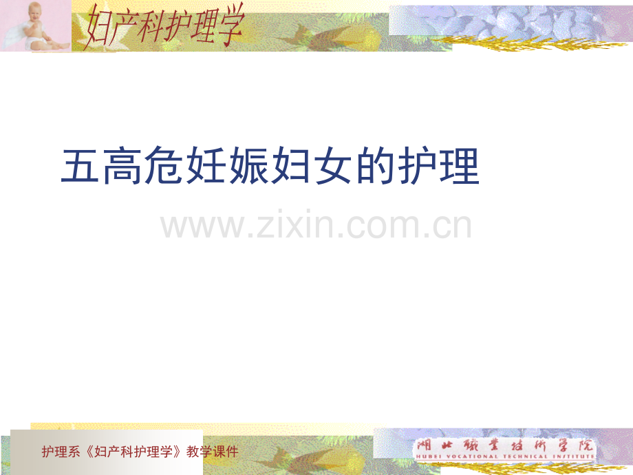 高危妊娠妇女的护理.ppt_第1页