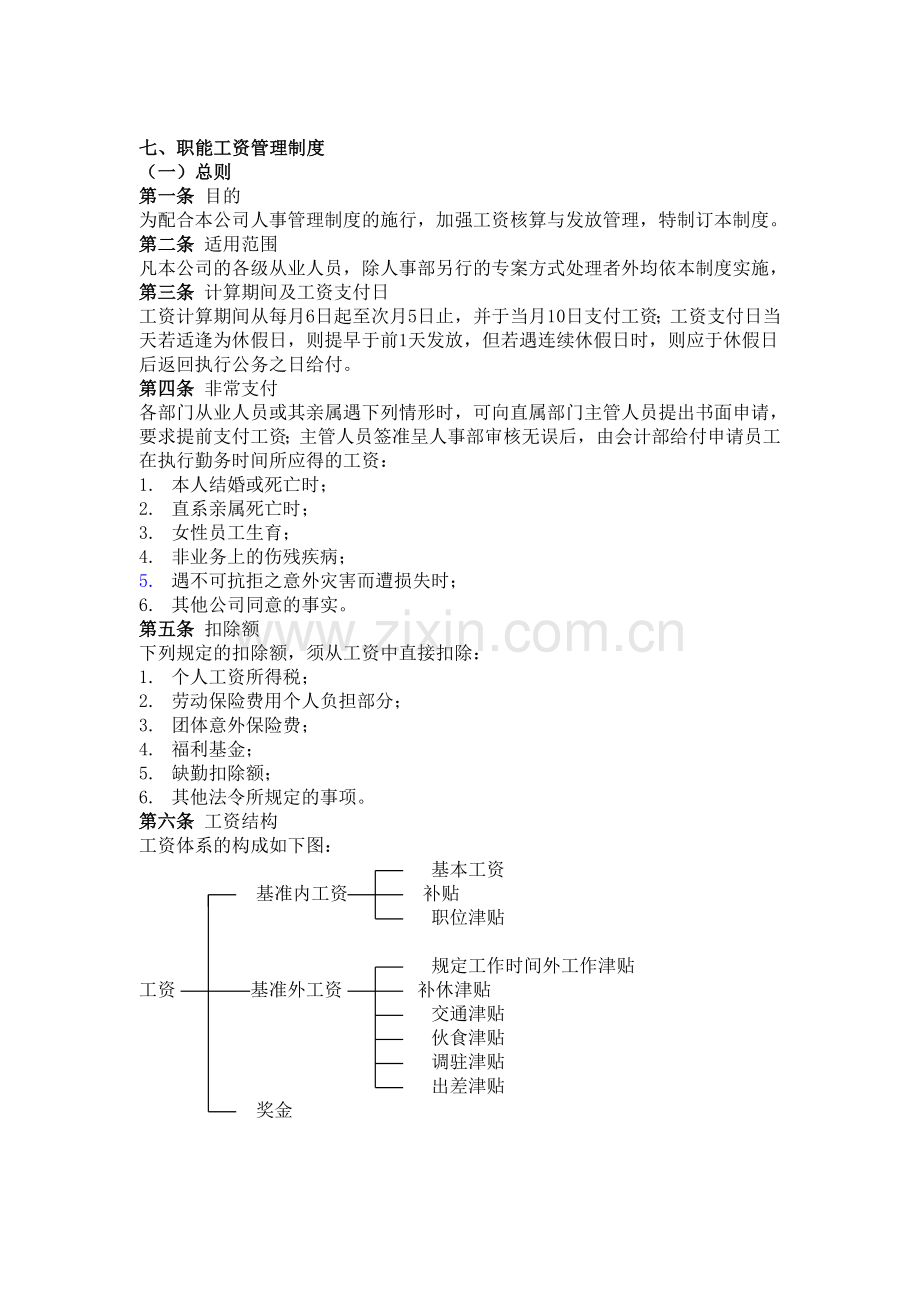 七、职能工资管理制度.doc_第1页