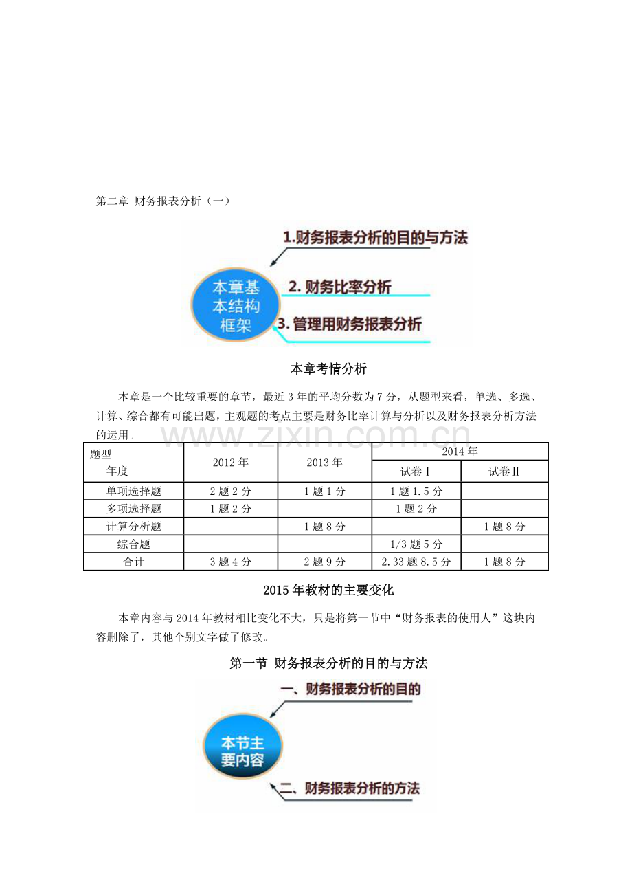 2016年CPA讲义《财管》第二章财务报表分析01.doc_第1页