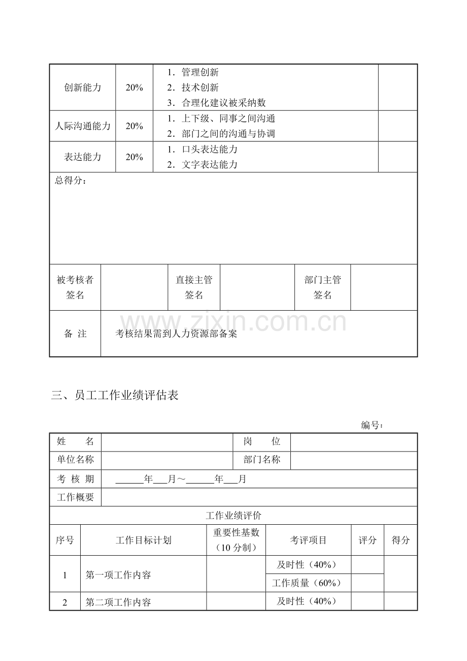 第三章--公司绩效考核管理表格.doc_第3页