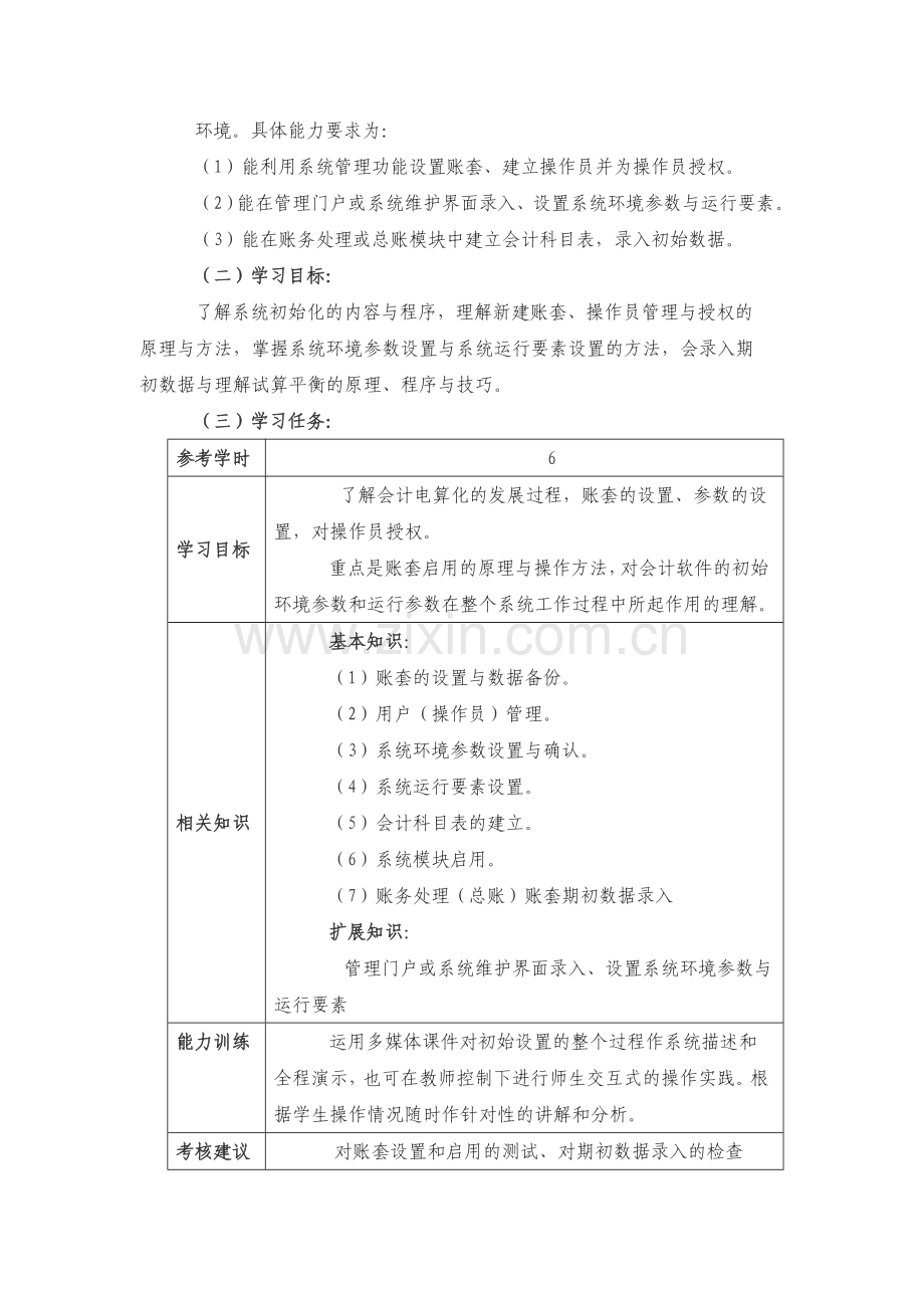 《会计电算化》课程标准.doc_第3页