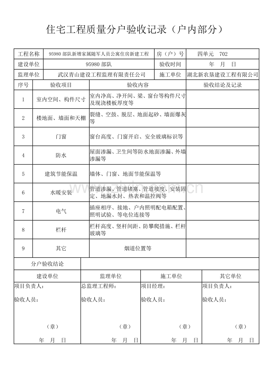 住宅工程质量分户验收记录全套表格.doc_第2页