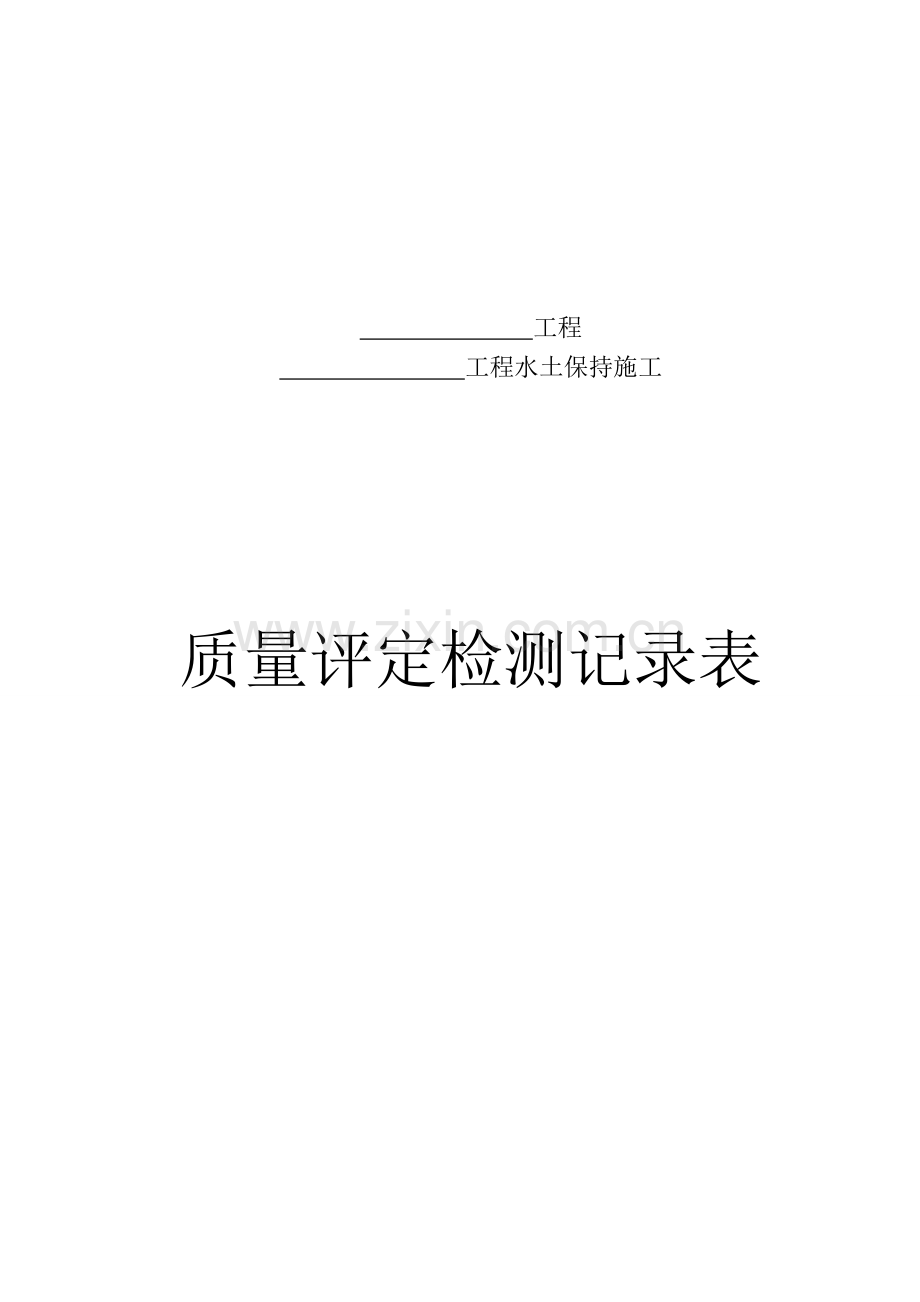 水保工程评定检测表格.doc_第1页