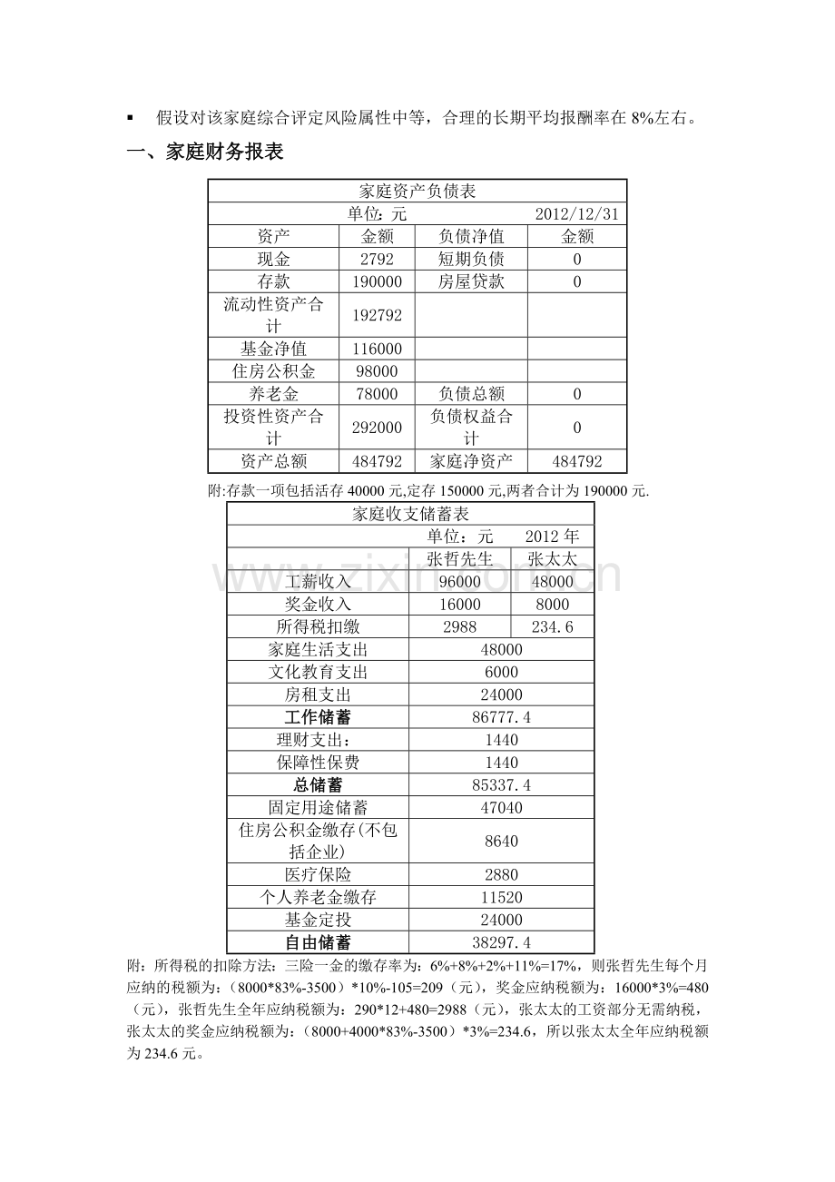 个人理财案例一最终分析.doc_第2页