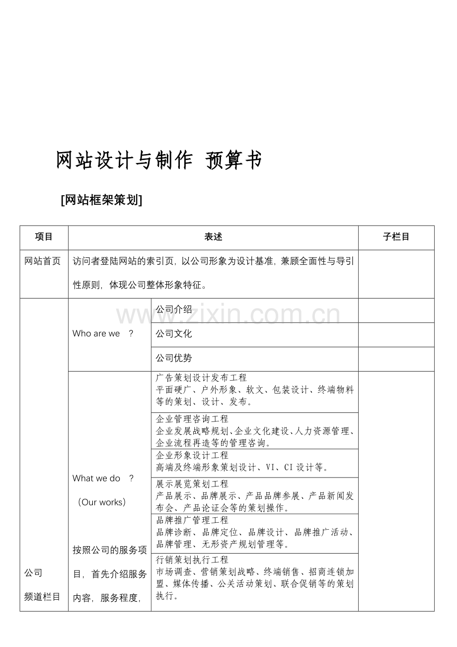 公司网站设计与制作-预算书.doc_第2页