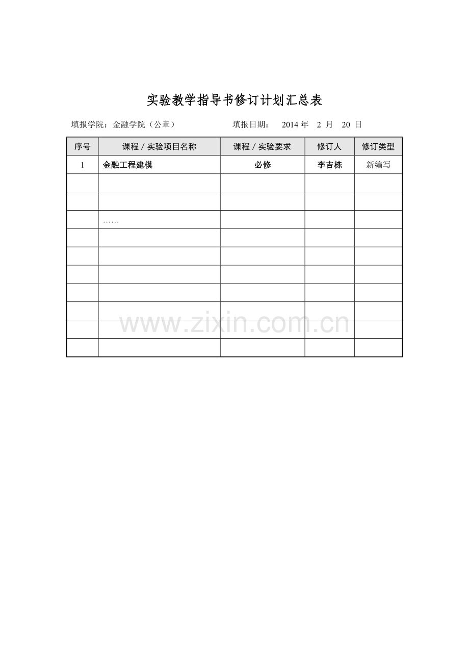 《金融工程建模》实验课程指导书.doc_第1页