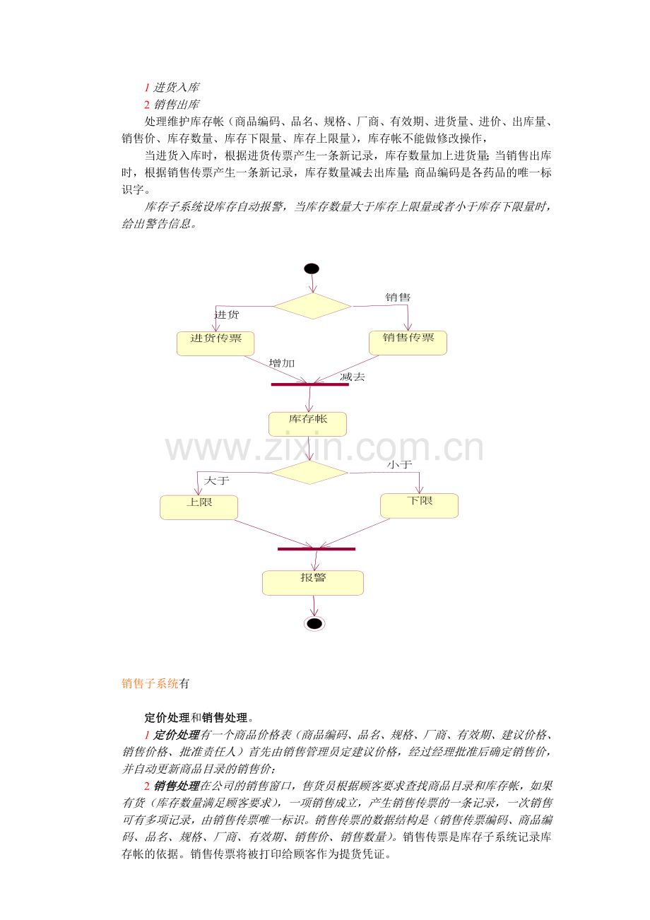 《UML系统分析和设计》医药公司问题.doc_第3页