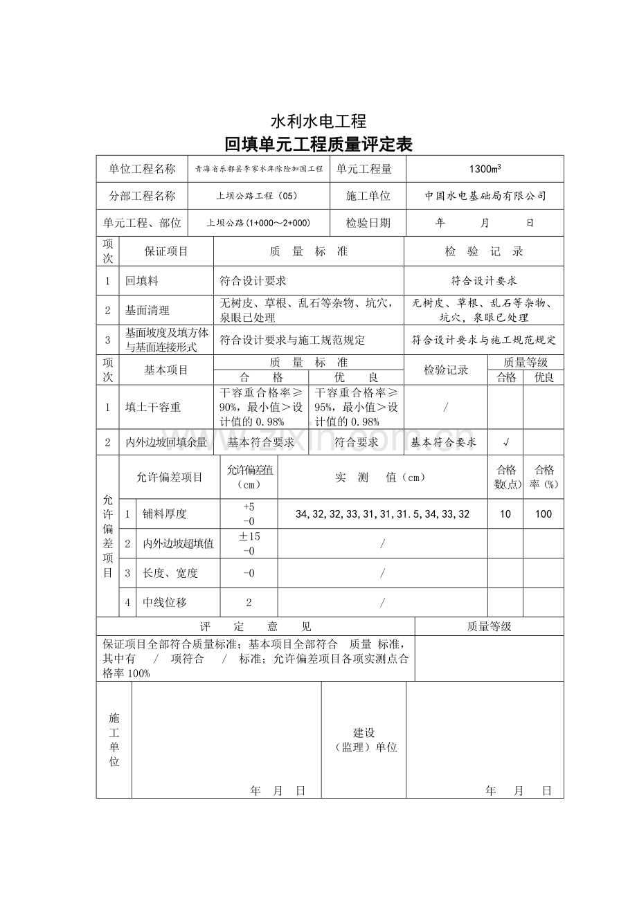 回填单元工程质量评定表.doc_第2页