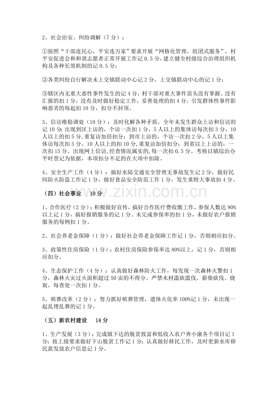 村党组织书记和村委会主任绩效考核实施细则.doc_第3页