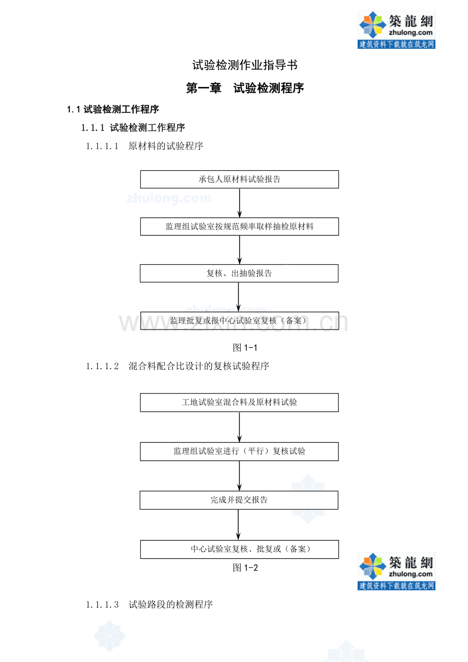 公路工程试验室试验检测作业指导书-secret.doc_第1页