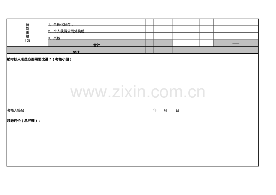 中层管理人员年度绩效考核表(一).doc_第3页