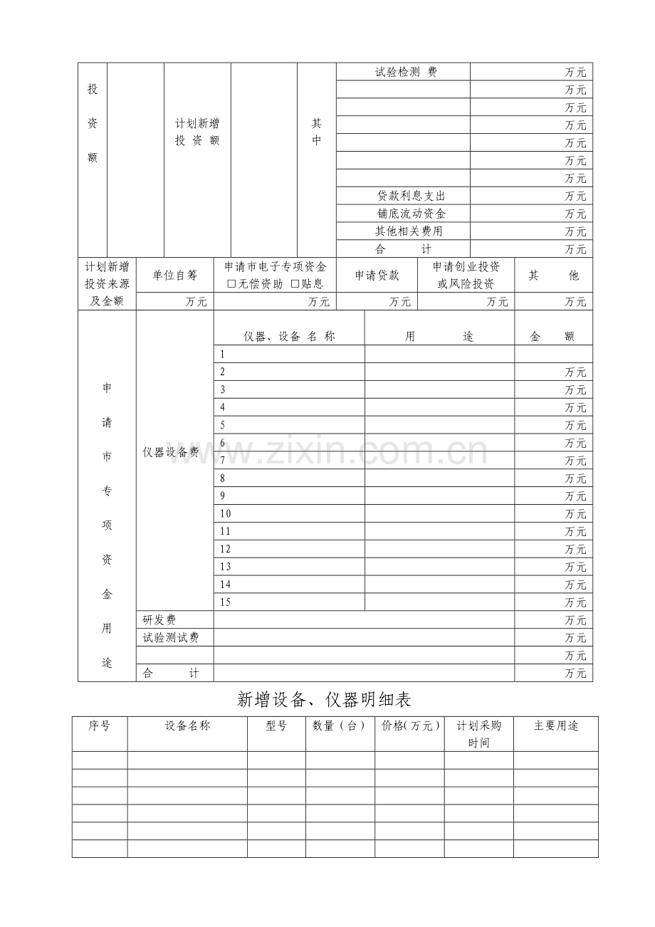 项目投入资金预算表.doc_第2页