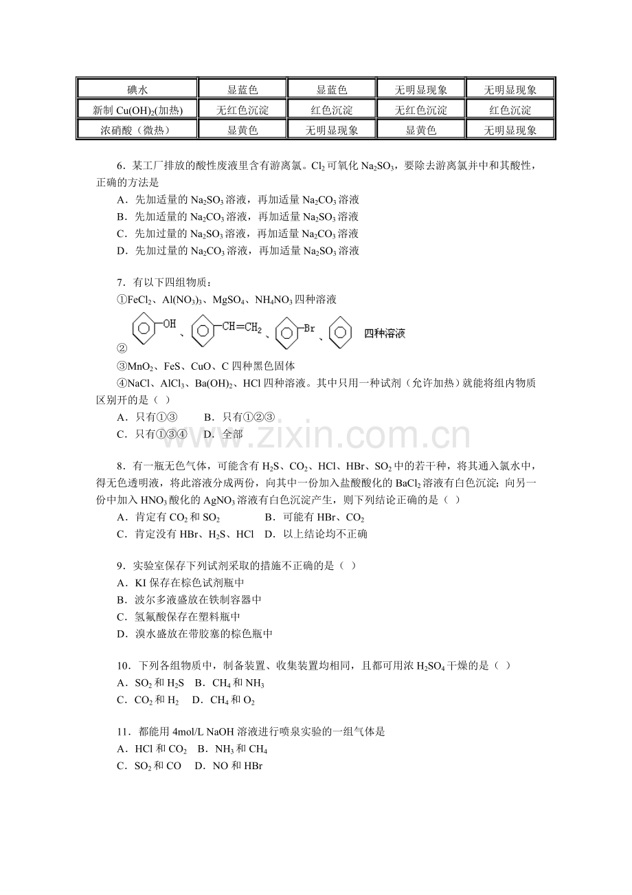 高考化学实验专题(1).doc_第2页