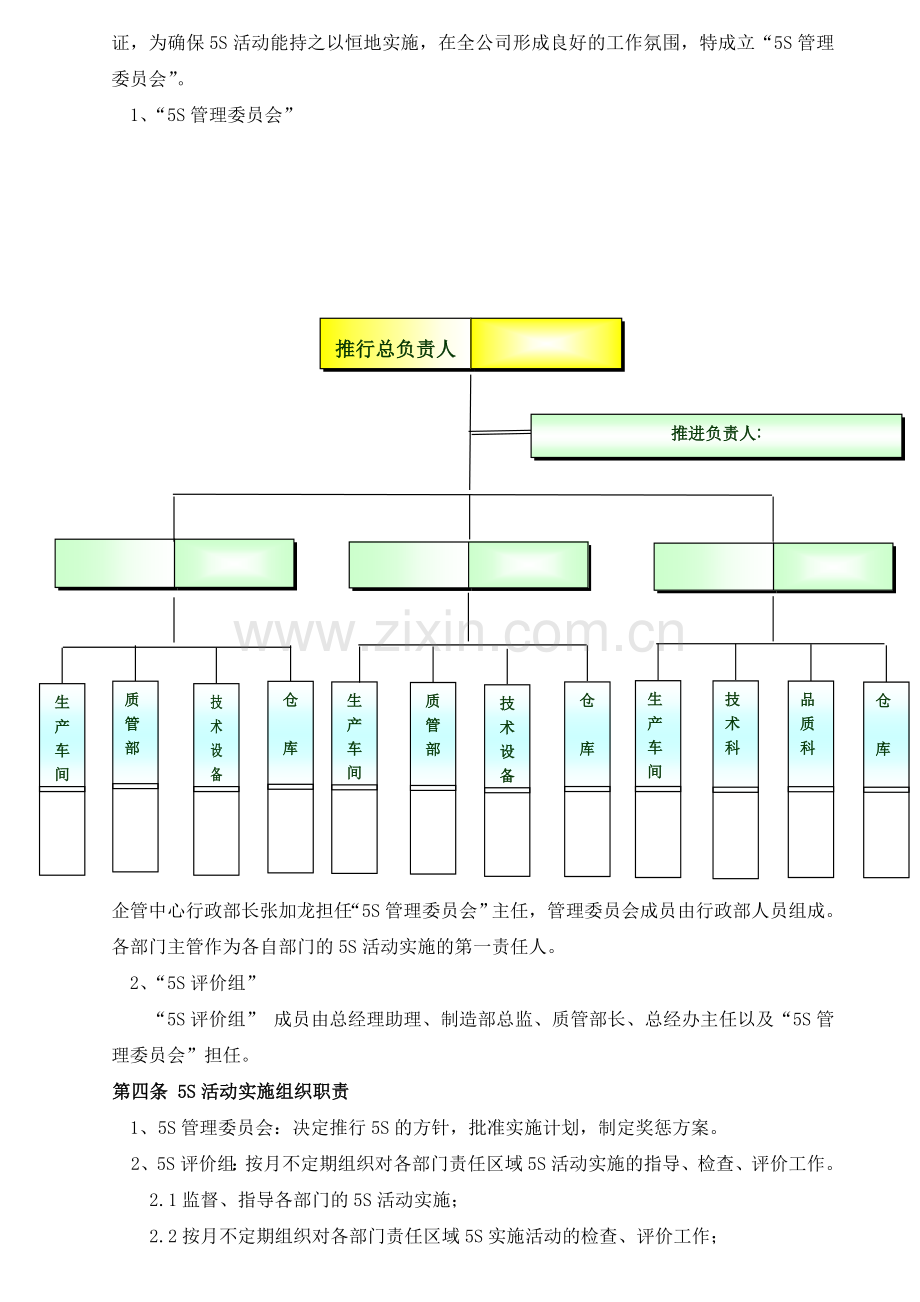 公司“5S”活动实施管理制度.doc_第2页