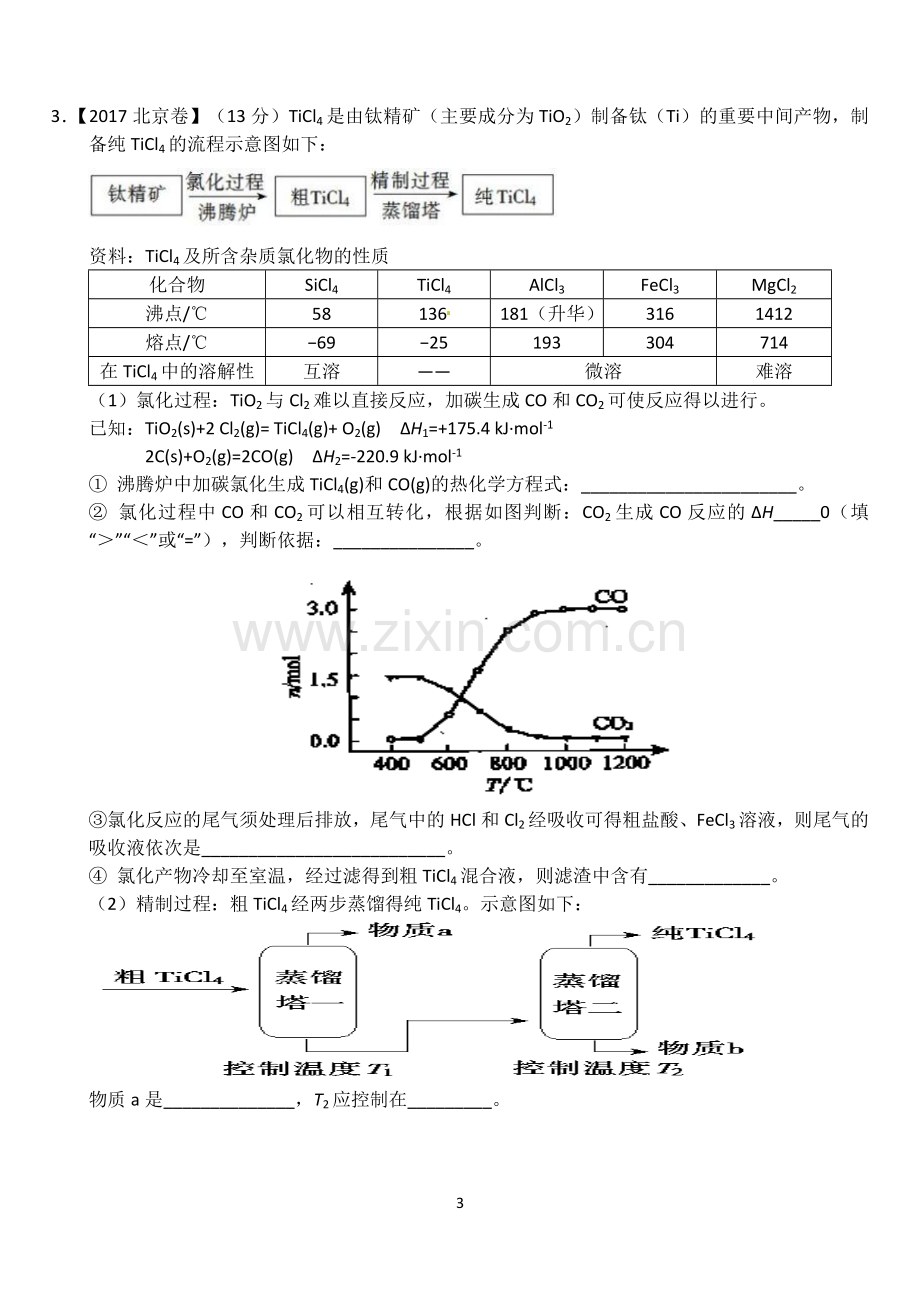 专题工艺流程题(2015-2017).doc_第3页