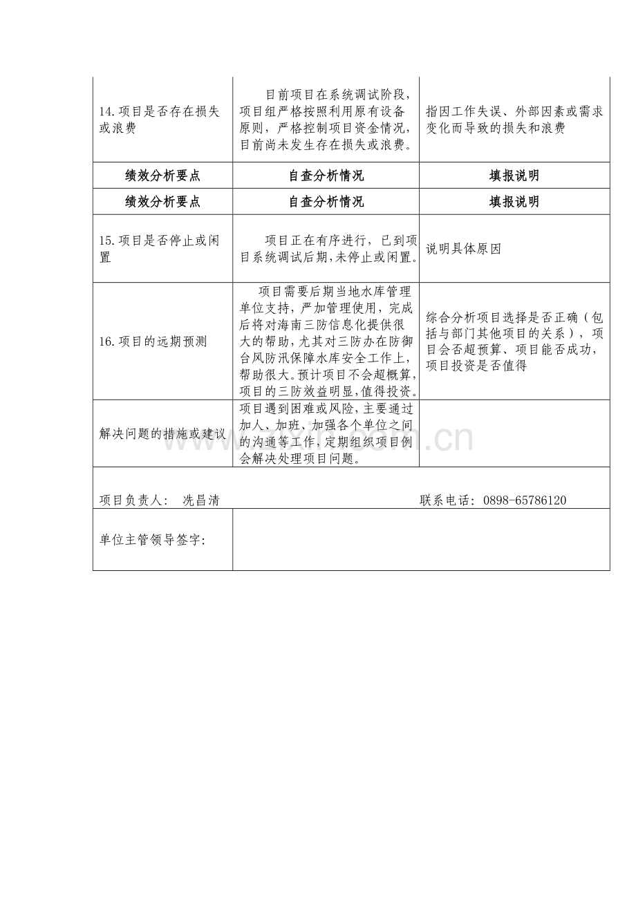 项目执行绩效分析表.doc_第3页