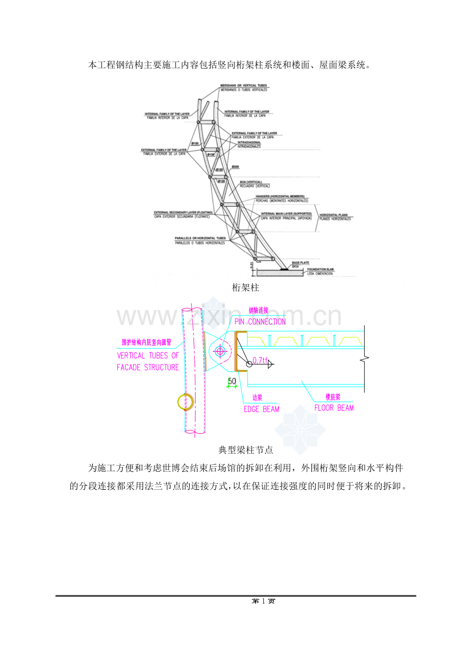 世博会钢结构施工组织设计-钢结构原材料检验流程-H型钢加工制作方案图-H型钢加工工艺图.doc_第1页