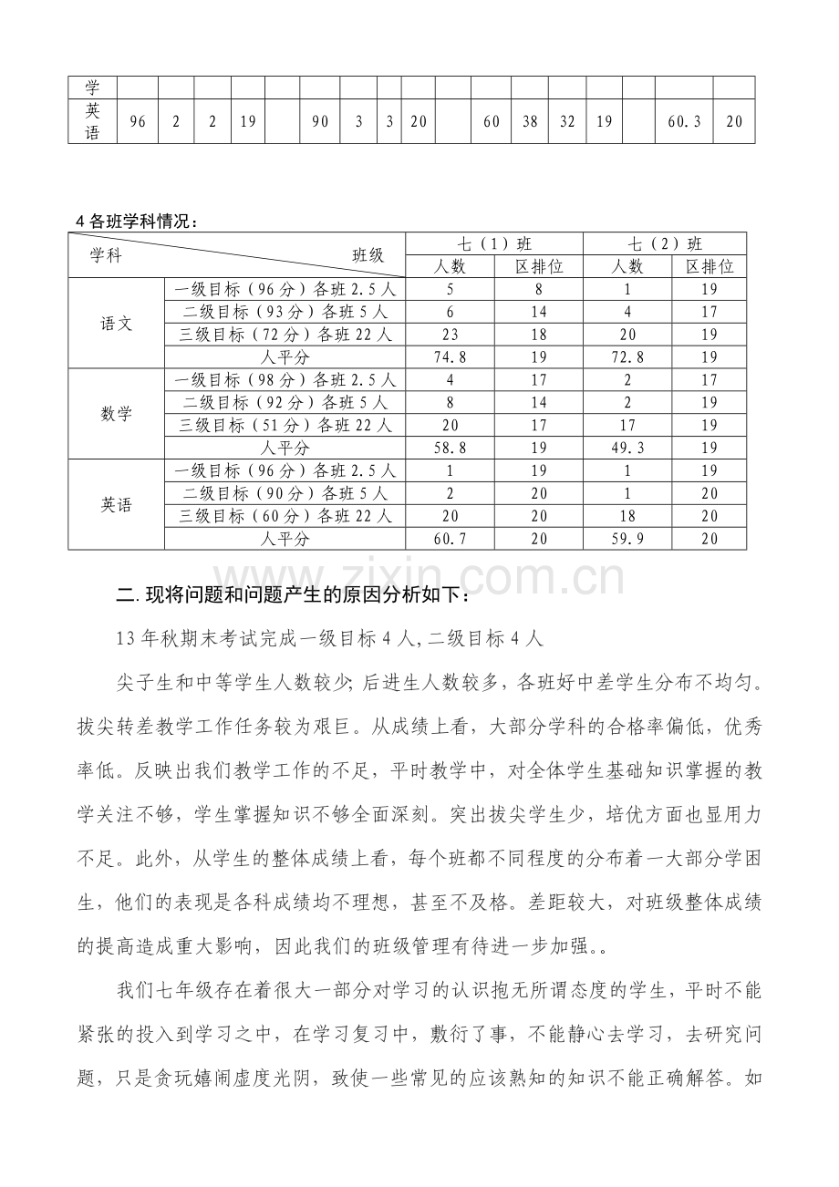 安中2014年春七年级期中考试质量分析.doc_第2页