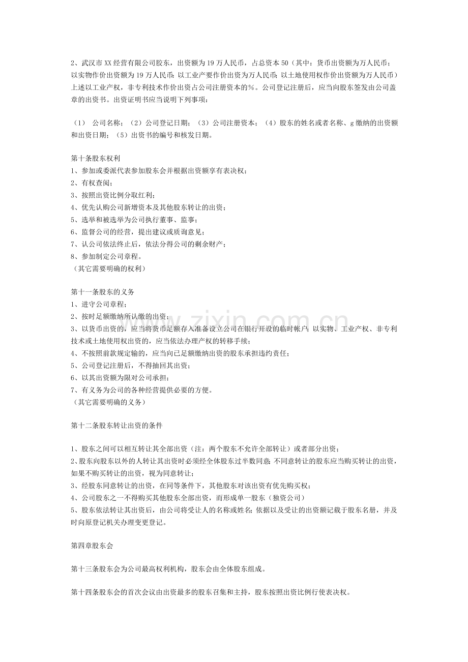 公司章程(设执行董事).doc_第2页