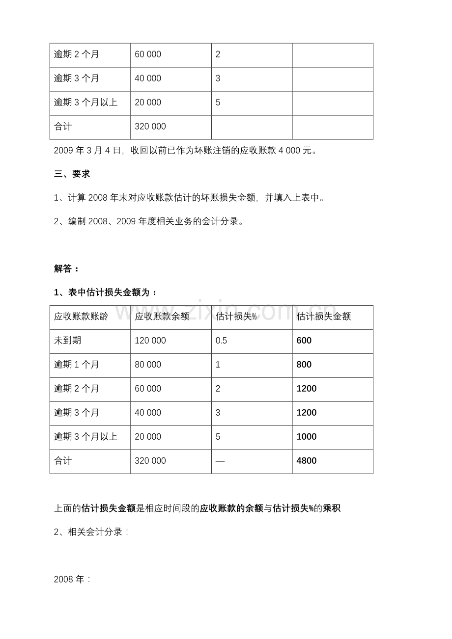 中级财务会计(一)形成性考核册参考答案.doc_第2页