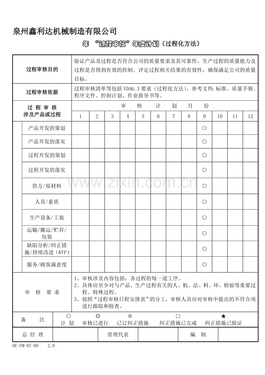 02(TS)过程审核计划表.doc_第1页