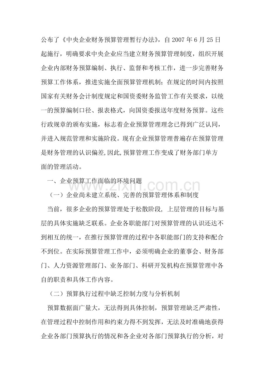 预算管理论文预算机制论文环境保障建设论文.doc_第2页