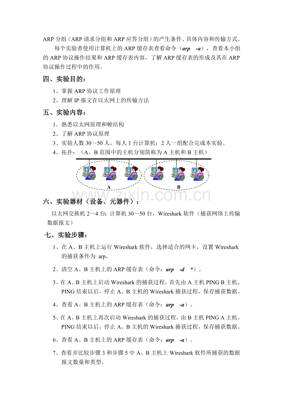 计算机网络实验报告：地址解析协议(ARP).doc_第3页