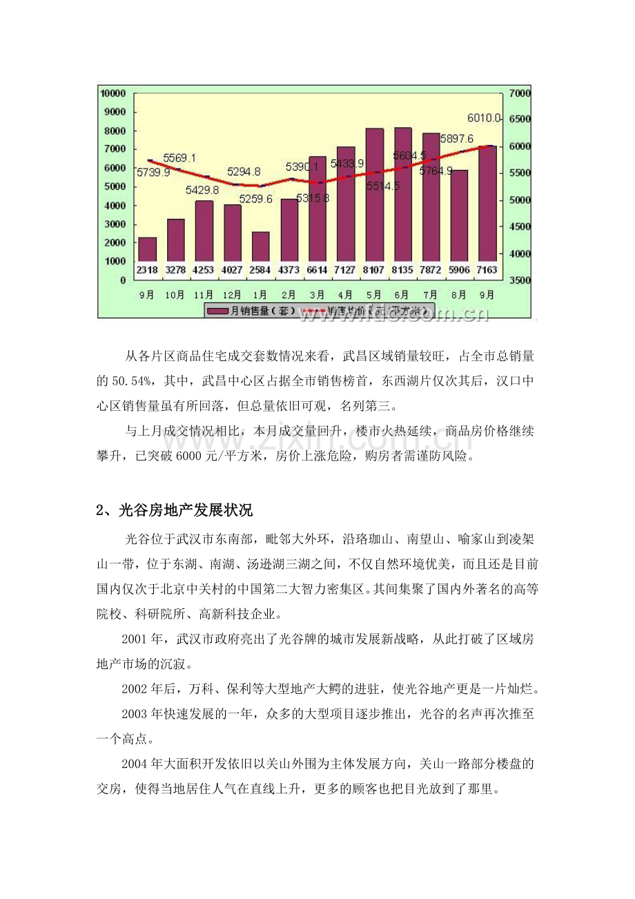 武汉市金地中心城房地产项目市场调查报告.doc_第3页