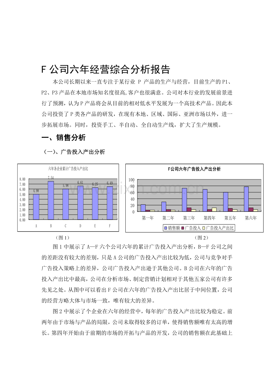 F公司六年运营综合分析.doc_第1页